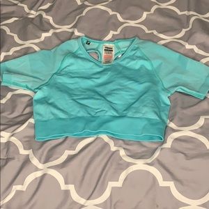 Gym shark workout top